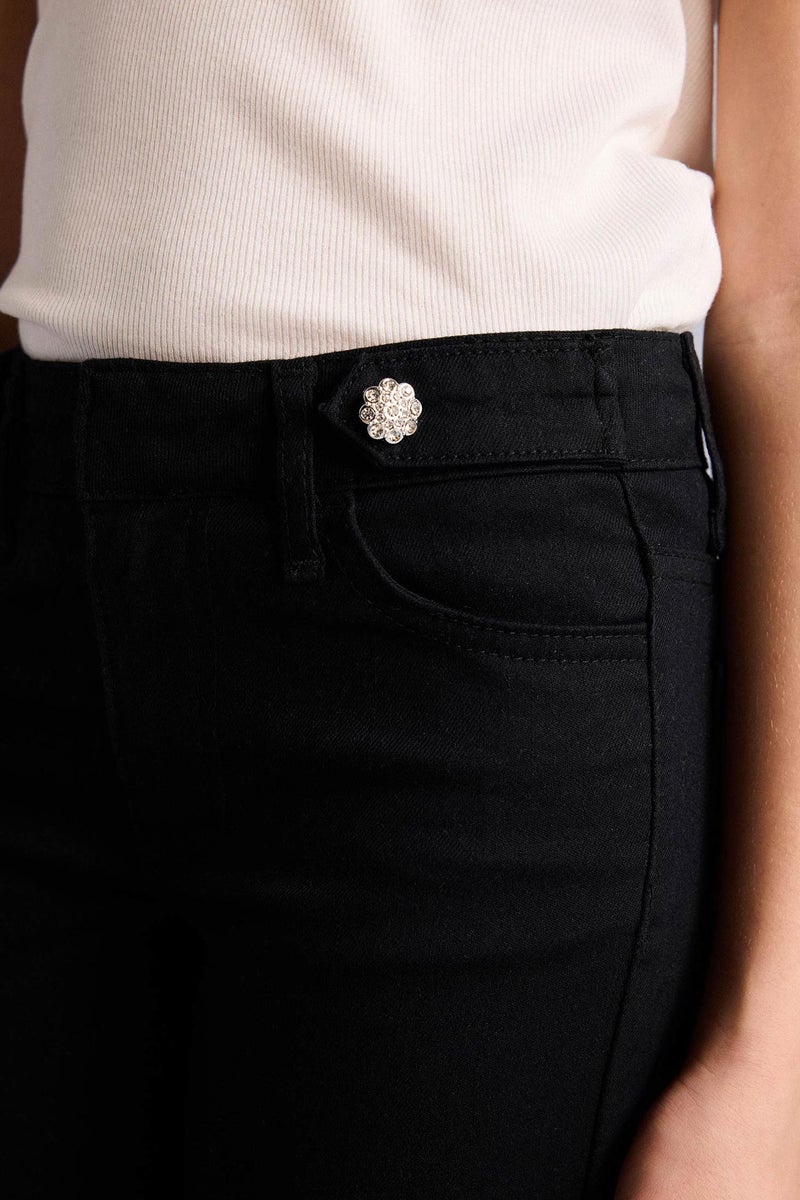 ديفاكتو بنطلون بناتي فلير فيت برجل واسع شارلستون - Image 4